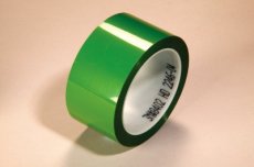 3M 13.87.45.35  Polyester tape rubber 0,06 groen 25mm x  EAN: 0021200056871   Op bestelling, geen terugname