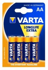 VARTA 4106.101.414  Batterij LONGLIFE AA 1,5V LR6 (4)  EAN: 4008496525157   Op bestelling, geen terugname