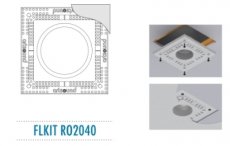 Art Sound FLKITR02040  FLKIT RO2040, Flush mount kit voor RO204  EAN: 5420020104987   Op bestelling, geen terugname