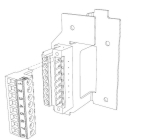 ABB 1SEP408513R0001  XR2/3 Multi plug 8 kit f. CT&apos;s/aux sw.  EAN: 7025840067412   Op bestelling, geen terugname