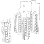 ABB 1SEP408514R0001  XR2/3 Multi plug 20 kit f. CT&apos;s/aux sw.  EAN: 7025840067429   Op bestelling, geen terugname