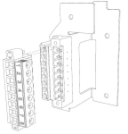 ABB 1SEP408515R0001 ABB 1SEP408515R0001  XR2/3 Multi plug 8 kit f. CT&apos;s w.screws  EAN: 7025840067436   Op bestelling, geen terugname