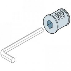 ABB 1STQ008121A0000  Hexagonal insert, 8mm socket type  EAN: 8015646798022   Op bestelling, geen terugname