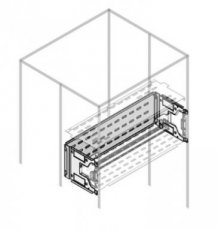 ABB 1STQ008539A0000  Frontal busbars segregation, Int. Up. H2  EAN: 8015646795373   Op bestelling, geen terugname