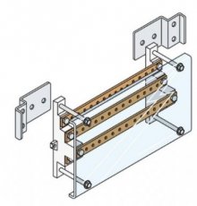 ABB 1STQ009184A0000  Brackets, 2 pieces, AD1034 - 1053 fixing  EAN: 8015646798190   Op bestelling, geen terugname