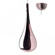 INDIGO KI00207  DROP520 E27 Pendel 40W CLA/ECO Goud Roze  EAN: 5411373029461   Op bestelling, geen terugname