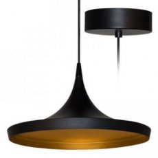 INDIGO SU10318  SHARP LED Pendel 24W 3000K Zwart Goud  EAN: 5411373326867   Op bestelling, geen terugname