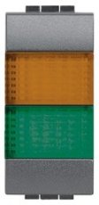 BTICINO L4372AV  Verklikker oranje + groen  EAN: 8012199167268   Op bestelling, geen terugname