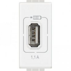BTICINO N4285C1  LL lader USB 1.1A  1 mod wit  EAN: 8005543587188