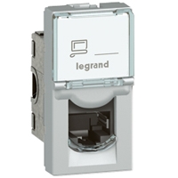 LEGRAND 79473  RJ45 CAT6A STP 1 MOD KL=ALU LCS2 MOSAIC  EAN: 3245060794736