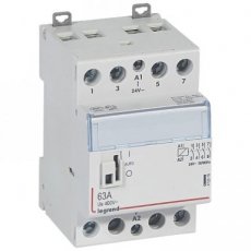 LEGRAND 412519  Contactor 63A-4P-24V-MAN-4NO  EAN: 3245064125192   Op bestelling, geen terugname