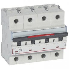 LEGRAND 410033  Automaten DX? 4P C 10A 400V 36KA 6 modul  EAN: 3245064100335   Op bestelling, geen terugname