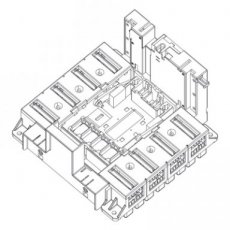 LEGRAND 422589  Loskop.basis achteraansl.-4P  EAN: 3414970384652   Op bestelling, geen terugname