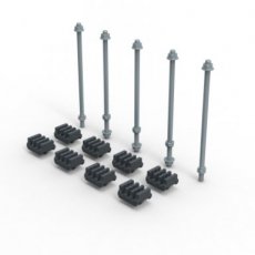 LEGRAND 339937  Kit railstelhouder koperrails  EAN: 3414971285514   Op bestelling, geen terugname