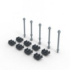 LEGRAND 339938  Kit railstelhouder koperrails  EAN: 3414971285538   Op bestelling, geen terugname