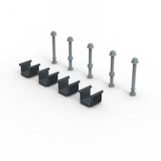 LEGRAND 339940  Kit railstelhouder voor C-rail  EAN: 3414971285576   Op bestelling, geen terugname