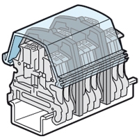 LEGRAND 37568  Afschermkap-schroefklem 1I/1U- sp. 5/6/8  EAN: 3245060375683   Op bestelling, geen terugname