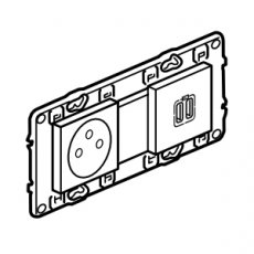 LEG 741535 LEGRAND 741535  Val ctdoos 2P+A + dubbele USB  EAN: 3414971276079   Op bestelling, geen terugname