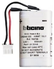 BTICINO L47841  Vervangbatterij vrL4384/1  EAN: 8012199450469   Op bestelling, geen terugname