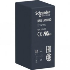 Schneider Automation RSB1A160BD  Interfacerelais 16A 24VDC  EAN: 3389110254464   Op bestelling, geen terugname