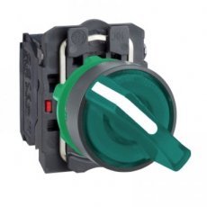 Schneider Automation XB5AK123B5  Verl.draaischak.LED groen  EAN: 3389110903546   Op bestelling, geen terugname