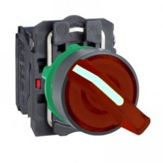 Schneider Automation XB5AK124B5  Verl.draaischak. LED rood  EAN: 3389110903577   Op bestelling, geen terugname