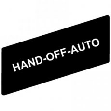 Schneider Automation ZBY02387  Etiket  HAND-OFF-AUTO  EAN: 3389110097023   Op bestelling, geen terugname