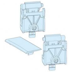 Schneider Distribution 08585  Set 2 scharnieren afdekplaat  EAN: 3303430085850   Op bestelling, geen terugname