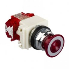 Schneider Automation 9001KR9P35RH25  Vuistslagknop rd 41mm verlicht  EAN: 3389110915099   Op bestelling, geen terugname