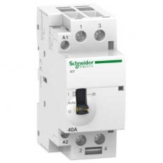 Schneider Distribution A9C21842  Contactor 40A-2P-230V-MAN-2NO  EAN: 3606480096853   Op bestelling, geen terugname