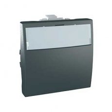 Schneider Residential MGU32461212V  Verlichtbare drukknop etikethouder 2m  EAN: 8420375161984   Op bestelling, geen terugname