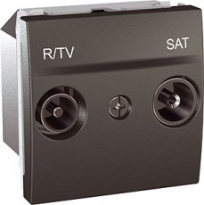 Schneider Residential MGU345412  R-TV/SAT contactdoos 2m  EAN: 8420375152999   Op bestelling, geen terugname