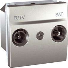 Schneider Residential MGU345430  R-TV/SAT contactdoos 2m  EAN: 8420375114850   Op bestelling, geen terugname