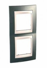 Schneider Residential MGU6004V524  Verticale 71 dubbele plaat Champagne  EAN: 8420375132243   Op bestelling, geen terugname