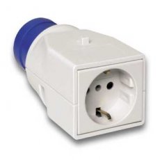 Schneider Distribution PKZA203  Socket adapter Germany 2P+T  EAN: 3303432348014   Op bestelling, geen terugname