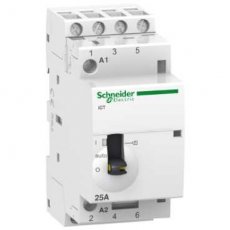 Schneider Distribution A9C21134  Contactor 25A-4P-24V-MAN-4NO  EAN: 3606480375224   Op bestelling, geen terugname