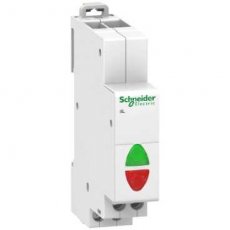 Schneider Distribution A9E18335  Acti9 signaallamp dubbel rood/groen  EAN: 3606480088469   Op bestelling, geen terugname