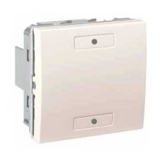 Schneider Residential MGU353025  KNX 1-VOUDIGE DRUKKNOP, IVOOR,UNICA PLUS  EAN: 3606480213618   Op bestelling, geen terugname