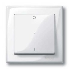 Schneider Residential MTN432219  TUIMELAAR 0/1 POLARWIT GL. SYSTEM M  EAN: 3606485094663   Op bestelling, geen terugname