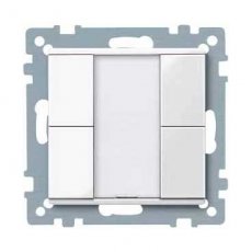 Schneider Residential MTN617219  KNX 2-VOUDIGE DRUKKNOP, PW, SYST M  EAN: 3606485099439   Op bestelling, geen terugname