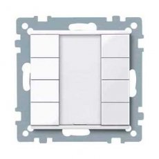 Schneider Residential MTN617425  KNX 4-VOUDIGE DRUKKNOP, AW, SYST M  EAN: 3606485099460   Op bestelling, geen terugname