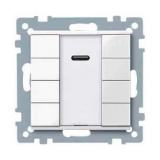 Schneider Residential MTN617519  KNX 4-VOUDIGE DRUKKNOP/IR, PW, SYST M  EAN: 3606485099477   Op bestelling, geen terugname