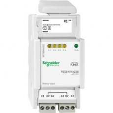 Schneider Residential MTN644992  KNX BINAIRE INGANG 4 IN 230V AC  EAN: 3606485100012   Op bestelling, geen terugname