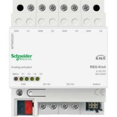 Schneider Residential MTN682291  KNX ANALOGE ACTUATOR 4 uitgangen  EAN: 3606485100234   Op bestelling, geen terugname