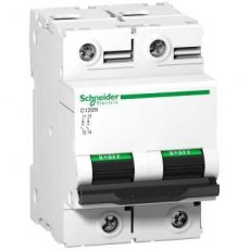 Schneider Distribution A9N18344  Automaat C120N 2P 63A  B  10kA  EAN: 3606480379185   Op bestelling, geen terugname