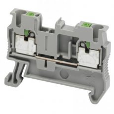 Schneider Automation NSYTRP22  Push-in terminal, 2pts, 2,5mm?, grey  EAN: 3606480533129   Op bestelling, geen terugname