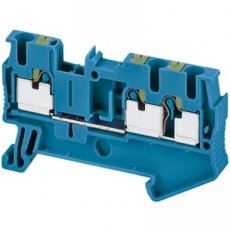 Schneider Automation NSYTRP23BL  Push-in terminal, 3pts, 2,5mm?, blue  EAN: 3606480533174   Op bestelling, geen terugname