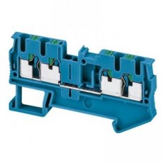 Schneider Automation NSYTRP24BL  Push-in terminal, 4pts, 2,5mm?, blue  EAN: 3606480533211   Op bestelling, geen terugname