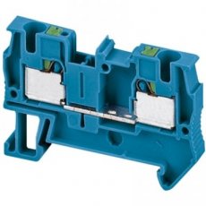 Schneider Automation NSYTRP42BL  Push-in terminal, 2pts, 4mm?, blue  EAN: 3606480533273   Op bestelling, geen terugname