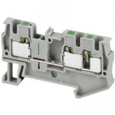 Schneider Automation NSYTRP43  Push-in terminal, 3pts, 4mm?, grey  EAN: 3606480533297   Op bestelling, geen terugname